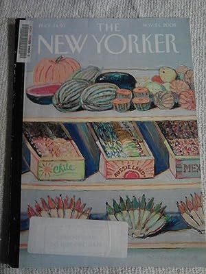 Bild des Verkufers fr The New Yorker [Magazine]; Volume 84, Number 38, November 24, 2008; "Harvest Display" By Wayne Thiebaud on Cover [Periodical] zum Verkauf von The Librarian's Books