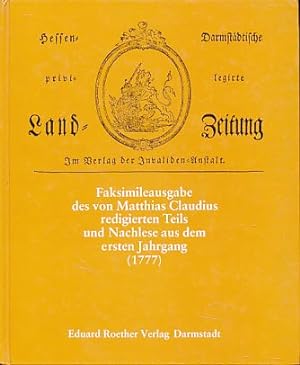 Hessen-Darmstädtische privilegirte Landzeitung 1777, Nr. 1-35.