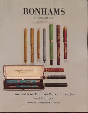 Bonhams 1998 Fine & Rare Fountain Pens & Pencils & Lighters