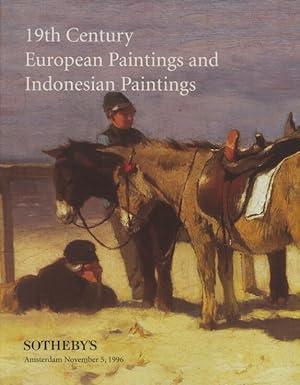 Seller image for Sothebys November 1996 19th Century European Paintings and Indonesian Paintings for sale by thecatalogstarcom Ltd