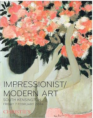 Seller image for Christies February 2014 Impressionist and Modern and Picasso Ceramics for sale by thecatalogstarcom Ltd