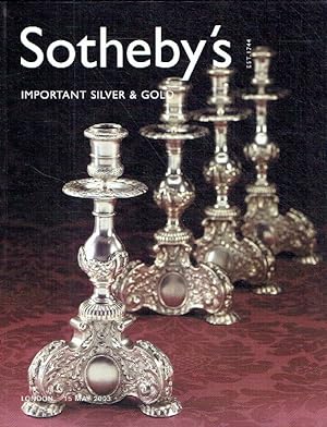 Sothebys May 2003 Important Silver & Gold