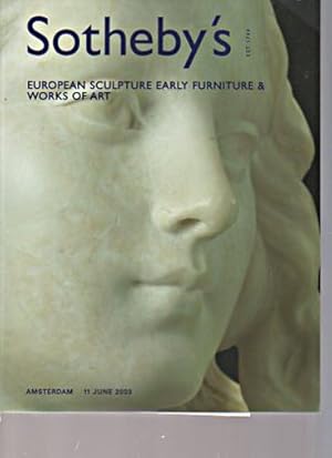 Sothebys 2003 European Sculpture, Furniture, Works of Art