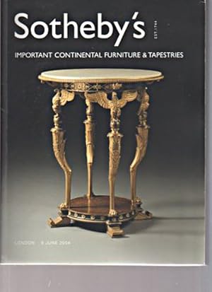 Sothebys 2004 Important Continental Furniture