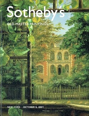 Seller image for Sothebys October 2001 Old Master Paintings for sale by thecatalogstarcom Ltd