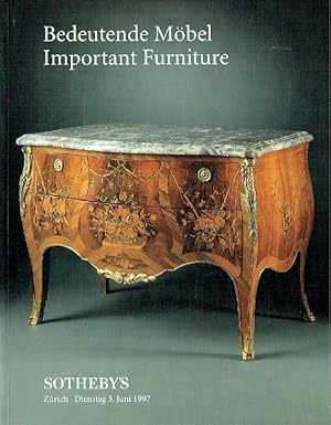 Sothebys June 1997 Important Furniture