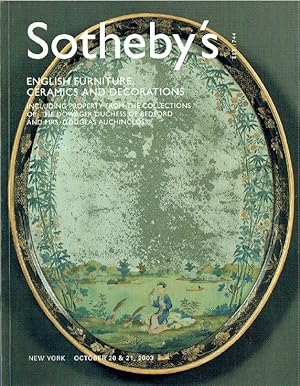 Sothebys October 2003 English Furniture - Bedford & Auchincloss Collections