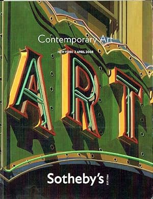 Seller image for Sothebys April 2008 Contemporary Art for sale by thecatalogstarcom Ltd