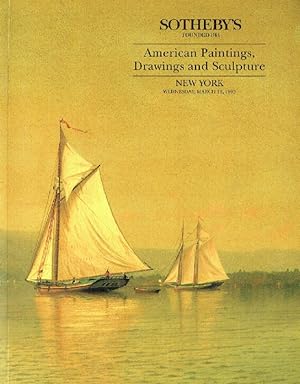 Seller image for Sothebys March 1993 American Paintings, Drawings & Sculpture for sale by thecatalogstarcom Ltd