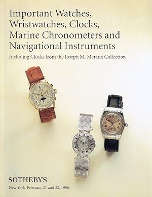 Sothebys February 1996 Important Watches, Wristwatches & Clocks - Meraux