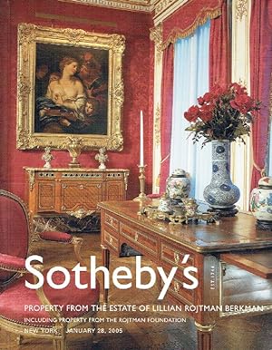 Sothebys January 2005 Property from The Estate of Lillian Rojtman Berkman