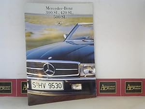 Mercedes-Benz 300 SL, 42 SL, 500 SL. (= Verkaufsprospekt MKP 6701 0801 01-02/0586).