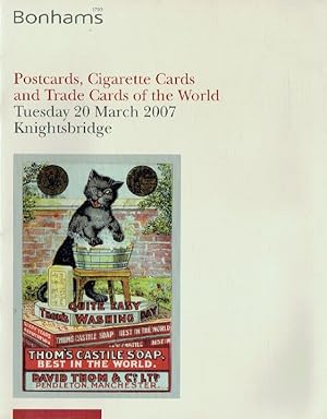 Bonhams March 2007 Postcards, Cigarette Cards and Trade Cards of The World