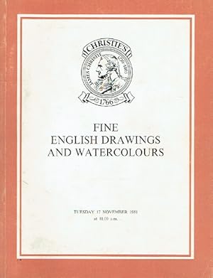 Christies November 1981 Fine English Drawings and Watercolours