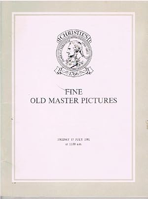 Christies July 1981 Fine Old Master Pictures