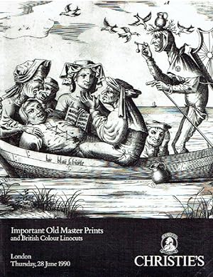 Christies June 1990 Important Old Master Prints and British Colour Linocuts