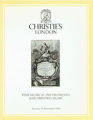 Christies November 1983 Fine Musical Instruments and Printed Music