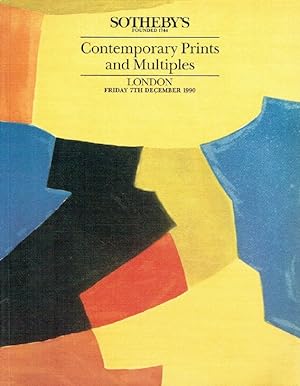 Seller image for Sothebys December 1990 Contemporary Prints & Multiples for sale by thecatalogstarcom Ltd