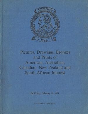 Christies February 1971 Pictures & Drawings American, Australian & South African