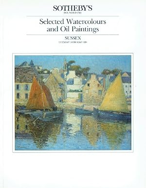 Seller image for Sothebys May 1991 Selected Watercolours & Oil Paintings for sale by thecatalogstarcom Ltd