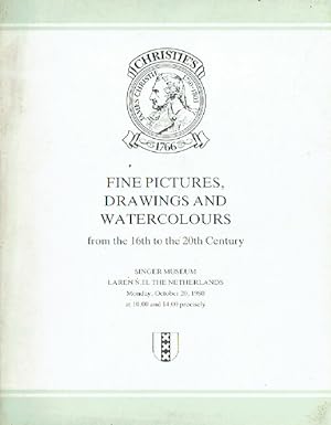 Christies October 1980 Fine Pictures & Drawings from 16th to 20th Century