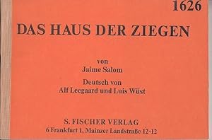 Imagen del vendedor de Das Haus der Ziegen. Schauspiel. a la venta por Antiquariat Carl Wegner