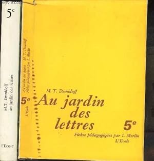 Bild des Verkufers fr AU JARDIN DES LETTRES - EN 2 VOLUMES - CLASSE DE 3e / TEXTES CHOISIS. + FICHES PEDAGOGIQUES PAR I. MERLIN. zum Verkauf von Le-Livre