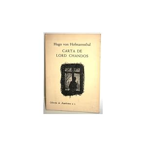 Seller image for CARTA DE LORD CHANDOS for sale by Librera Salamb