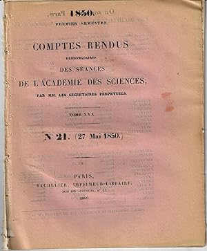 "Photographie sur papier, moyen d'obtenie l'image a la chambre noire sur papier." Comptes Rendus ...