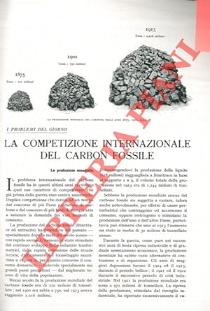 La competizione internazionale del carbon fossile.