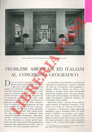 Problemi americani ed italiani al Congresso Geografico.