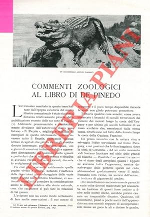 Commenti zoologici al libro di De Pinedo.