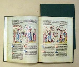 Die Biblia Pauperum (2 Bde.). Im Codex Palatinus Latinus 871 der Biblioteca Apostolica Vaticana.