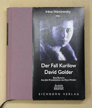 Bild des Verkufers fr Der Fall Kurilow. David Golder. Zwei Romane. zum Verkauf von antiquariat peter petrej - Bibliopolium AG