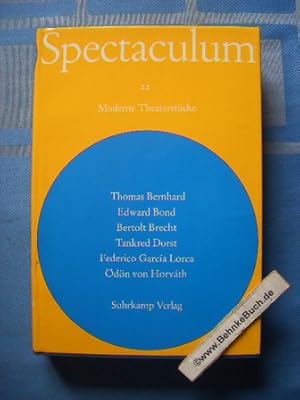 Bild des Verkufers fr Spectaculum 22 - Sechs moderne Theaterstcke. zum Verkauf von Antiquariat BehnkeBuch