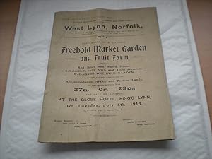 West Lynn, Norfolk Near King's Lynn - Auction Sale Prospectus for a Market Garden Near Bentinck C...