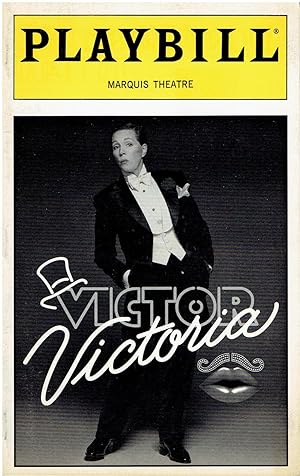 Playbill for "Victor/Victoria" (Music by Henry Mancini, Lyrics by Leslie Bricusse, Book by Blake ...