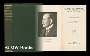 Seller image for Some Personal Impressions with an Introduction by Viscount Bryce, O. M for sale by MW Books Ltd.