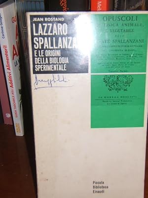 LAZZARO SPALLANZANI E LE ORIGINI DELLA BIOLOGIA SPERIMENTALE.,