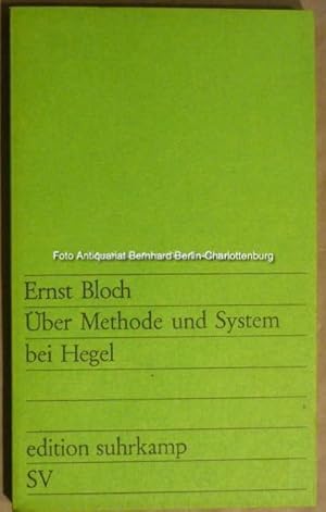Immagine del venditore per ber Methoden und System bei Hegel (edition suhrkamp es 413) venduto da Antiquariat Bernhard