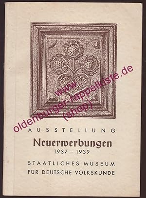 Bild des Verkufers fr Neuerwerbungen aus den Jahren 1937-1939, zum Verkauf von Oldenburger Rappelkiste