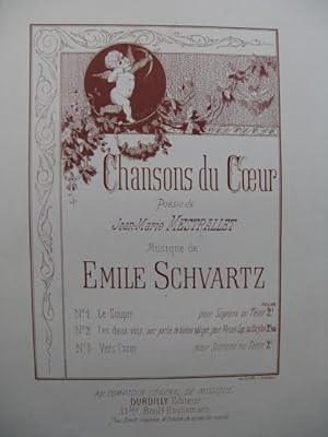 SCHVARTZ Emile Chansons du Coeur Le Soupir Dédicace Chant Piano