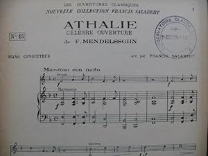 MENDELSSOHN Athalie Ouverture Orchestre 1923