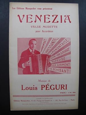 Venezia Valse Musette Louis Péguri Accordéon 1935