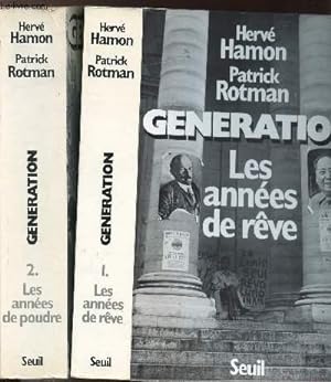 Seller image for GENERATION - 2 VOLUMES - TOMES I+II - LES ANNEES DE REVE - LES ANNEES DE POUDRE for sale by Le-Livre