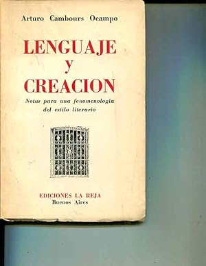 Imagen del vendedor de Lenguaje Y Creacion: Notas Para Una Fenomenonologia Del Estila Literario a la venta por Orca Knowledge Systems, Inc.