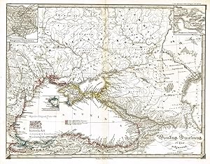 Pontus Euxinus et quae adjacent. Das Schwarze Meer mit allen Anrainer-Staaten und Küstenstädten. ...