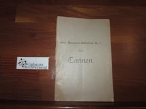 Imagen del vendedor de Carmen : Oper in 4 Akten (Ahns Operntext-Bibliothek Nr. 1) a la venta por Antiquariat im Kaiserviertel | Wimbauer Buchversand