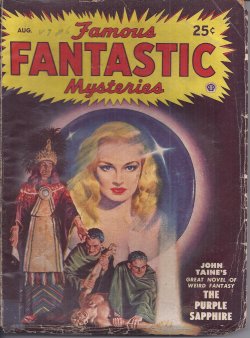 Immagine del venditore per FAMOUS FANTASTIC MYSTERIES: August, Aug. 1948 ("The Purple Sapphire") venduto da Books from the Crypt