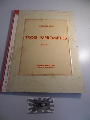 Georges Auric : Trois Impromptus pour Piano.